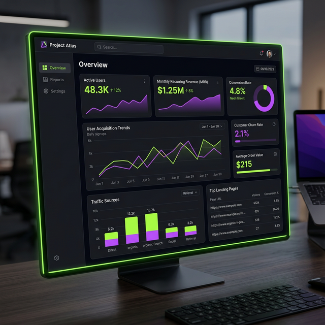 SaaS Dashboard Redesign Thumbnail